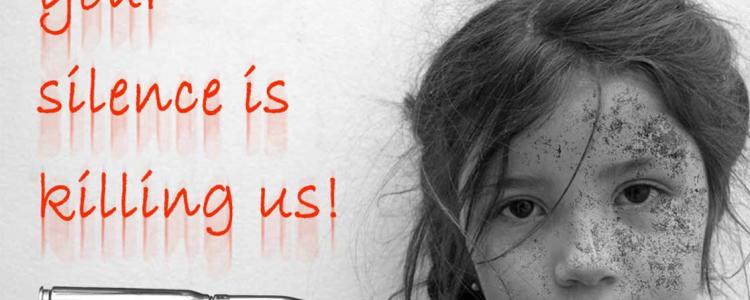 Silent Protest Against the World's Silence